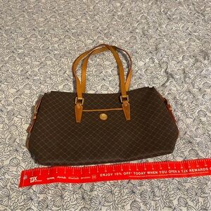 Italian brown leather handbag